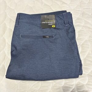 NWT Puli Men's Hiking Shorts Stretch Casual‎ Shorts Blue Heathered Mens Size 40